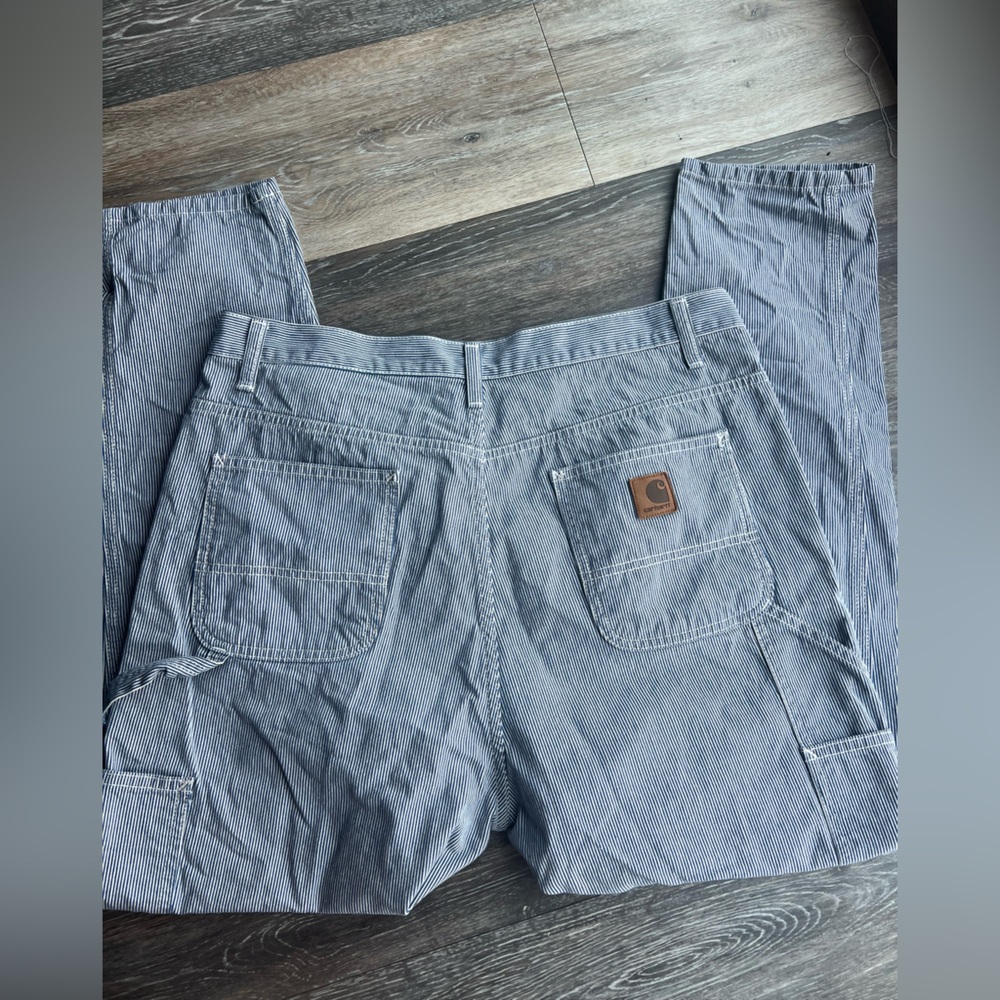Carhartt Slim Straight Jeans in Hickory Stripe